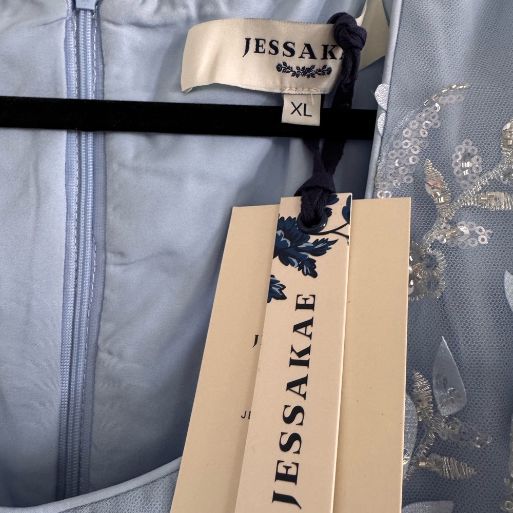 Elegant Blue Floral JessaKae Dress - Picture 3 of 10
